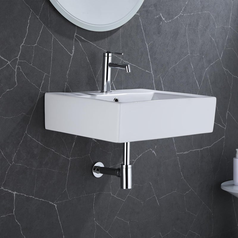 GORDEE Bathroom Sink Stopper P-Trap Complete Set Adjustable 1-1/4 Bottle Trap Solid Brass Sink Drain Kit Tube and Pop Up Drain Stopper Set with Overflow, Polished Chrome - Image 2